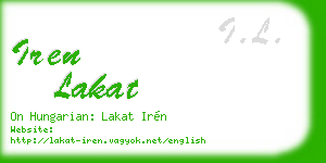 iren lakat business card