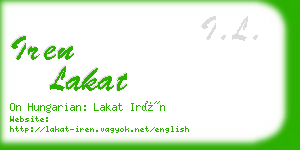 iren lakat business card